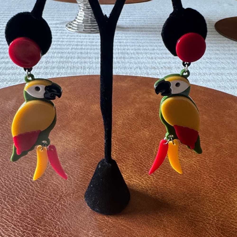Colorful Parrot Earrings
